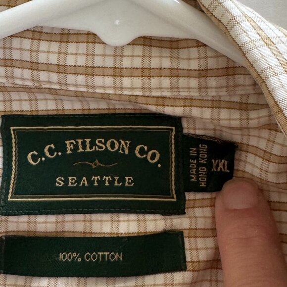 Filson Button Down Shirt Plaid Cotton - Picture 3 of 8